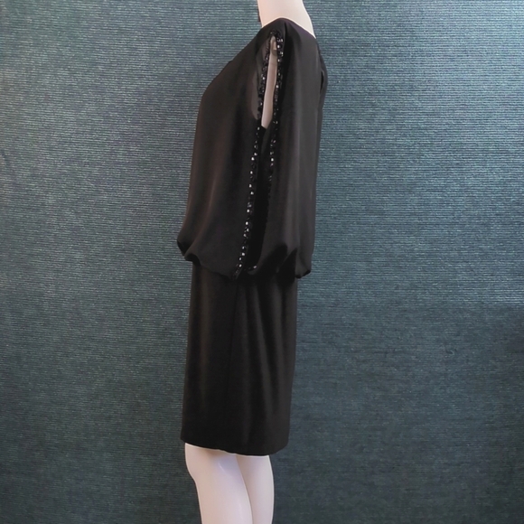 Scarlett Nite Sleeveless Cocktail Evening Dress With Beaded Detail - Picture 10 of 13